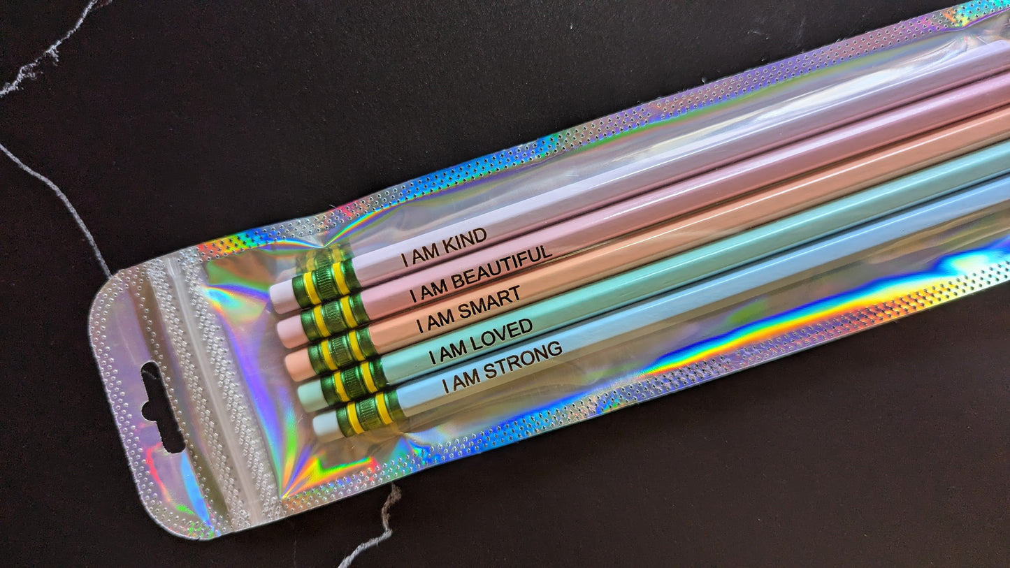Affirmation Pencils | Pastel Ticonderoga Set