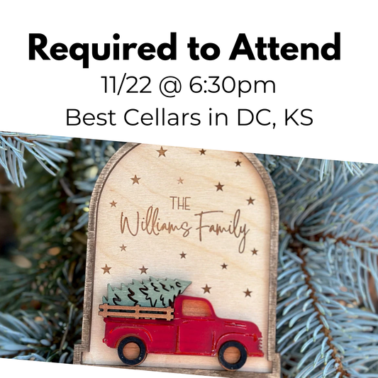 Art Workshop: Event Seat Reservation 11/22 | Orders Due: 11/21 6:30pm