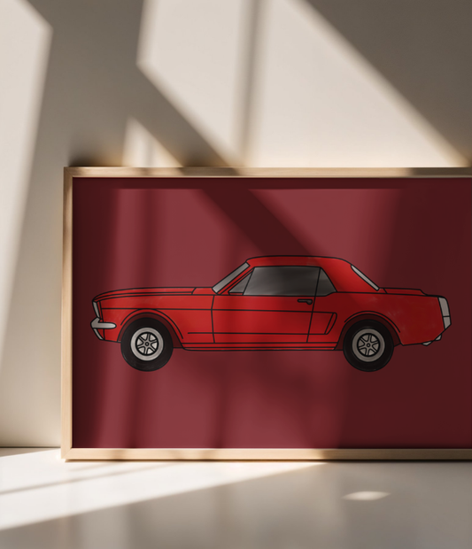 '65 Mustang Paint Kit | DIY Puzzle Wall Art (11x14)