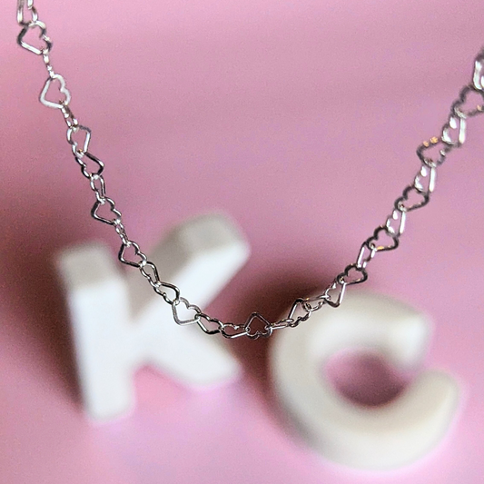 Eternal Love | Sterling Silver Heart Chain