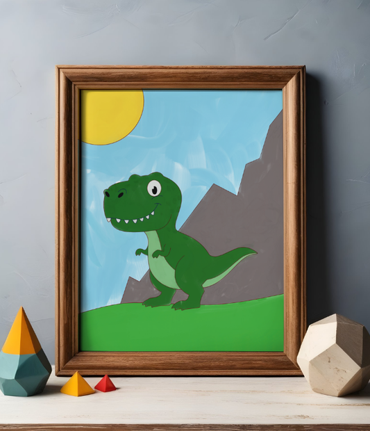 T-Rex Dinosaur DIY Paint Kit | Kids Paint Your Own Wall Art