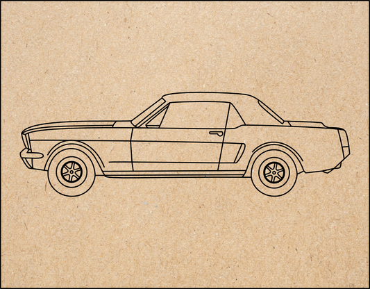 Framed '65 Mustang Paint Kit | DIY Puzzle Wall Art (8x10 or 11x14)