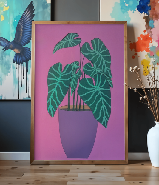Philodendron Paint Kit | DIY Puzzle Wall Art (11x14)
