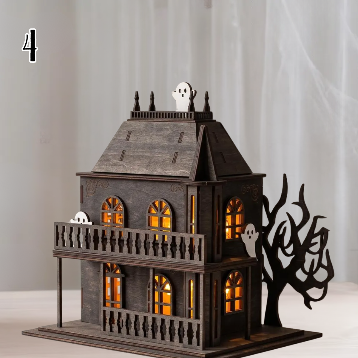 Haunted Houses with Lights
