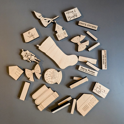 Custom Mini Book Titles – Personalized Add-On for Your Bookshelf Kit