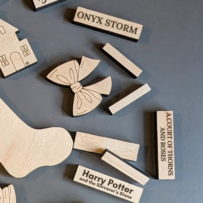 Custom Mini Book Titles – Personalized Add-On for Your Bookshelf Kit