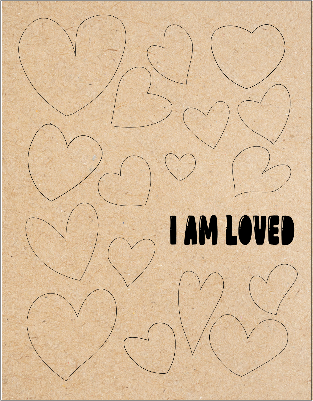Framed I am Loved Paint Kit | DIY Puzzle Wall Art (8x10 or 11x14)