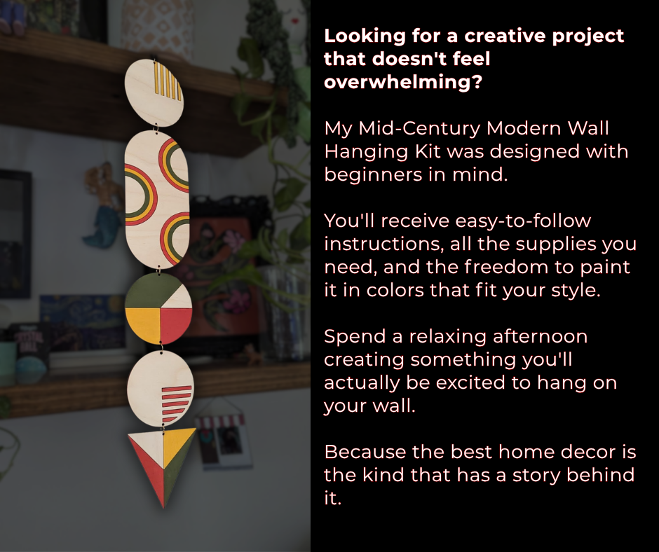 Mid-Century Modern DIY Wall Hanging Kit