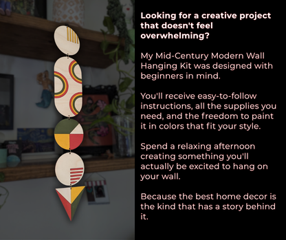 Mid-Century Modern DIY Wall Hanging Kit