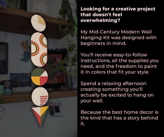 Mid-Century Modern DIY Wall Hanging Kit