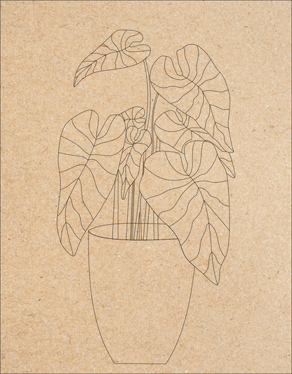 Framed Philodendron Paint Kit | DIY Puzzle Wall Art (8x10 or 11x14)