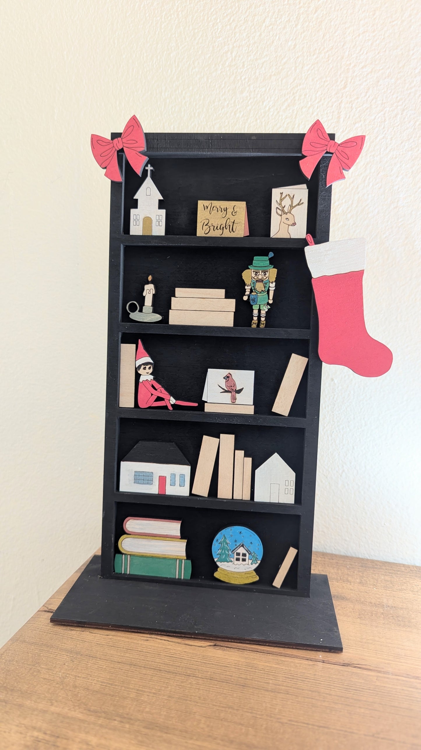 Christmas Bookshelf Art Kit Workshop