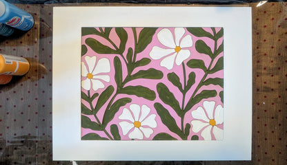 Framed Daisy Paint Kit | DIY Puzzle Wall Art (11x14)