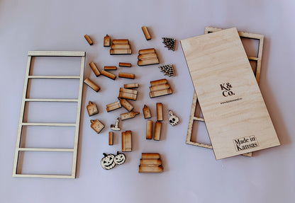 Spooky Bookshelf Art Kit